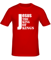 Мужская футболка Jesus the king of kings фото