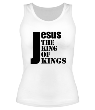 Женская майка борцовка Jesus the king of kings