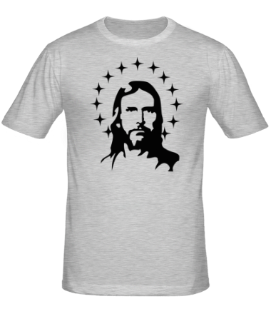 Мужская футболка Иисус с нимбом