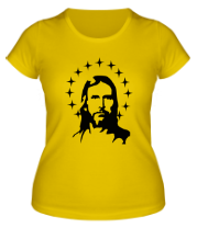 Женская футболка Иисус с нимбом фото