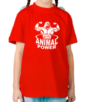 Детская футболка Animal power фото