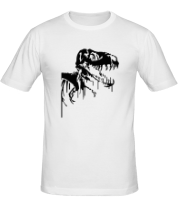 Мужская футболка Скелет динозавра фото
