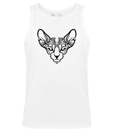 Мужская майка Узор кот сфинкс (the Sphynx cat pattern)