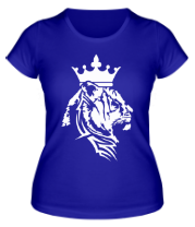 Женская футболка Tiger crown pattern фото