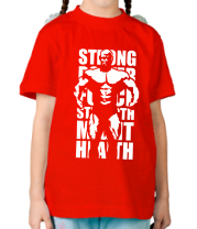 Детская футболка Strong health (Сила и здоровье) фото