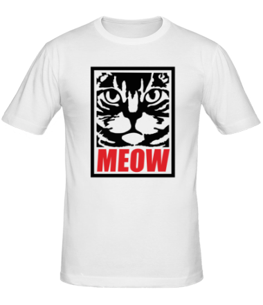 Мужская футболка Meow (мяу)