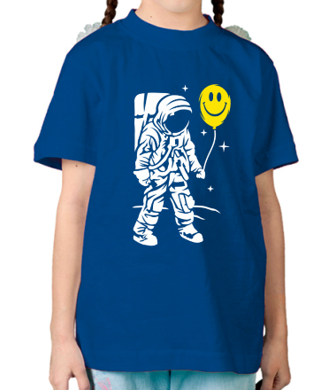 Детская футболка Космонавт с шариком