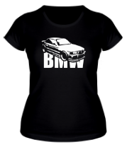 Женская футболка Bmw e36 силуэт