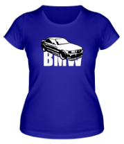 Женская футболка Bmw e36 силуэт фото