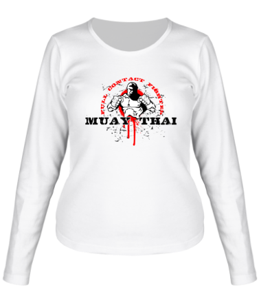 Женская футболка длинный рукав Muay Thai