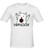 Мужская футболка Ничоси - кот фото