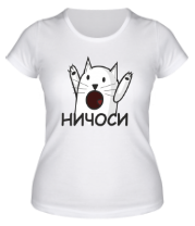 Женская футболка Ничоси - кот фото