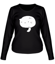 Женская футболка длинный рукав Котя мотя фото