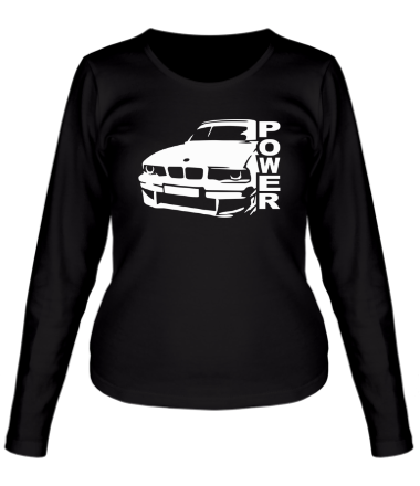 Женская футболка длинный рукав BMW Power