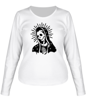 Женская футболка длинный рукав Мадонна фото