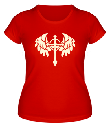 Женская футболка Крест с крыльями