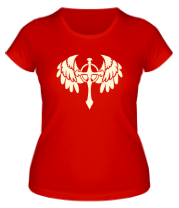 Женская футболка Крест с крыльями фото