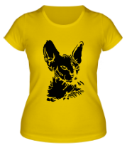 Женская футболка Сфинкс кот фото