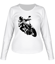 Женская футболка длинный рукав Biker (байкер) фото