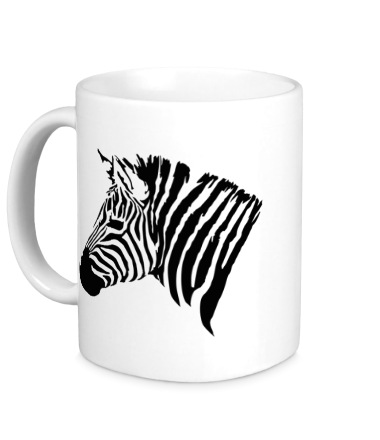 Кружка Рисунок голова зебры