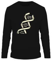 Мужская футболка длинный рукав Структура ДНК фото