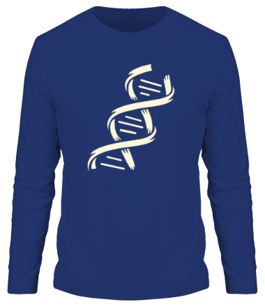 Мужская футболка длинный рукав Структура ДНК