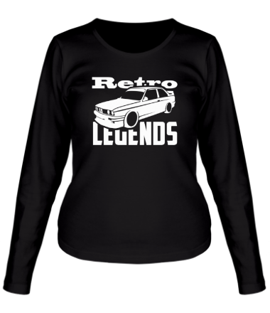 Женская футболка длинный рукав Ретро легенда