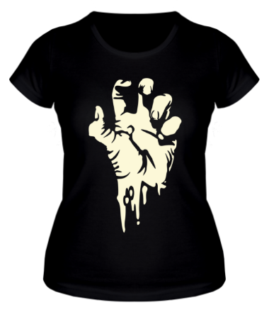 Женская футболка Страшная рука