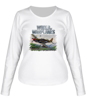 Женская футболка длинный рукав World of Warplanes фото