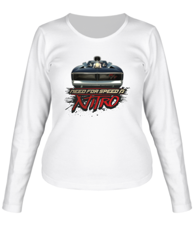 Женская футболка длинный рукав Need for Speed: Nitro 