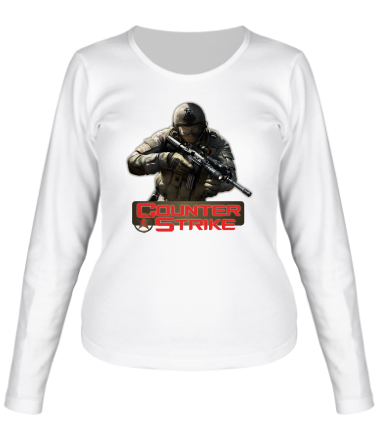 Женская футболка длинный рукав Counter strike (1)