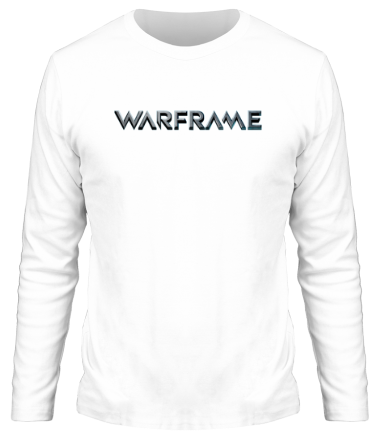 Мужская футболка длинный рукав Warframe logo