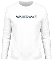 Мужская футболка длинный рукав Warframe logo фото