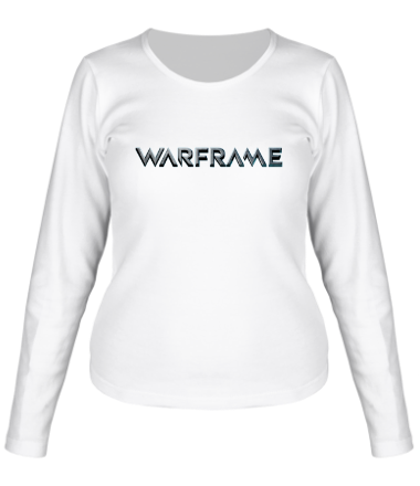 Женская футболка длинный рукав Warframe logo
