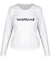 Женская футболка длинный рукав Warframe logo