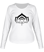 Женская футболка длинный рукав Warframe Lotus фото
