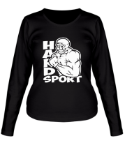 Женская футболка длинный рукав Hard sport фото