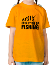 Детская футболка Эволюция рыбалки фото