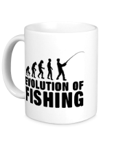 Кружка Эволюция рыбалки фото