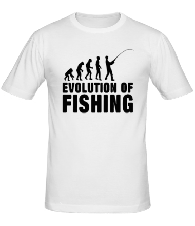 Мужская футболка Эволюция рыбалки