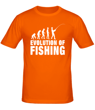 Мужская футболка Эволюция рыбалки