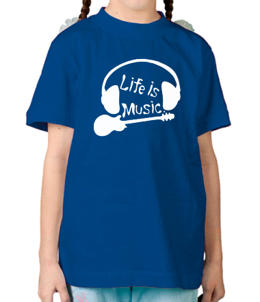 Детская футболка Life is Music