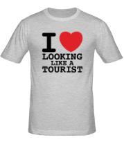 Мужская футболка I Love Looking Like A Tourist фото