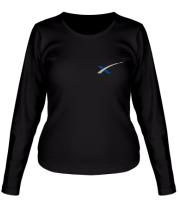 Женская футболка длинный рукав Space X фото