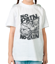 Детская футболка No pain no gain фото