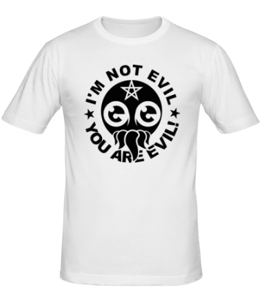 Мужская футболка Я не зло. Ты сам зло! (i'm not evil)