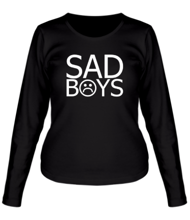 Женская футболка длинный рукав Sad boys
