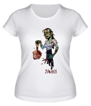 Женская футболка Zombie(зомби) девушка с головой фото