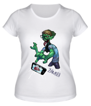 Женская футболка Zombie(зомби) телефон фото