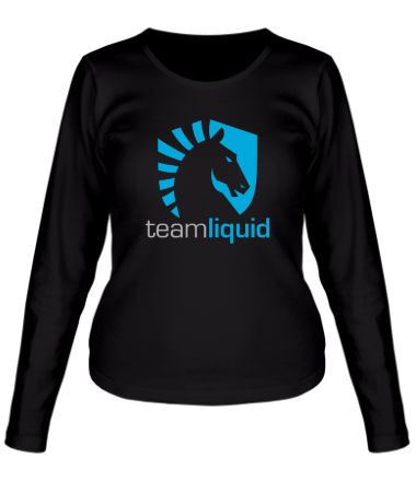 Женская футболка длинный рукав Liquid Team